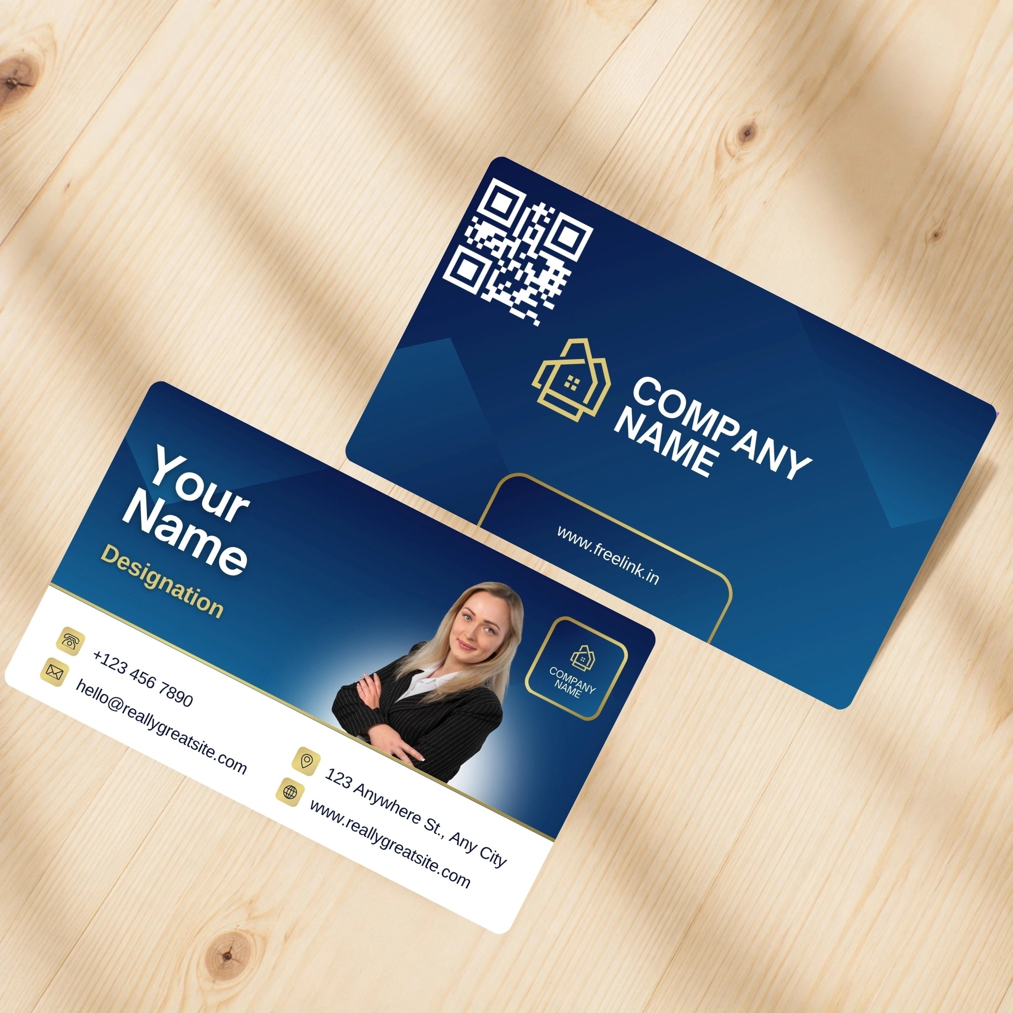 professional smart PVC White base card with colorfull UV print NFC business cards on table top with your poto